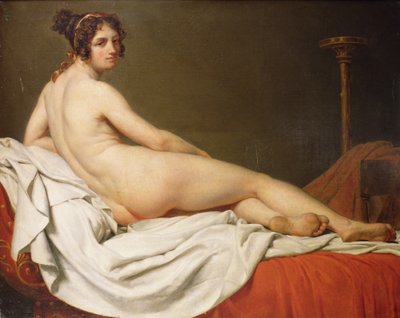 Liggende naakt door Jacques Louis David